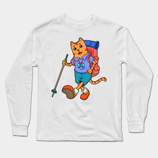 Casual cat hikes - Hiking Long Sleeve T-Shirt